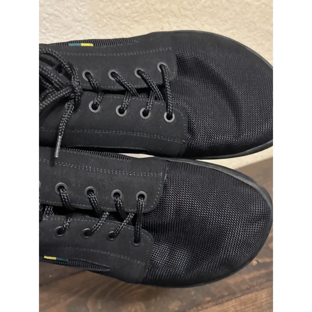Be Lenka Barefoot Sneakers Mens 10.5 Black Mesh Leather Minimalist Shoe Wide Toe